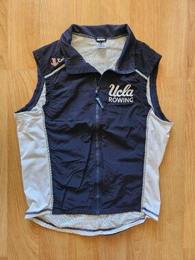Men's JL Racing UCLA Rowing Athletic full-zip splacsh vest - Medium